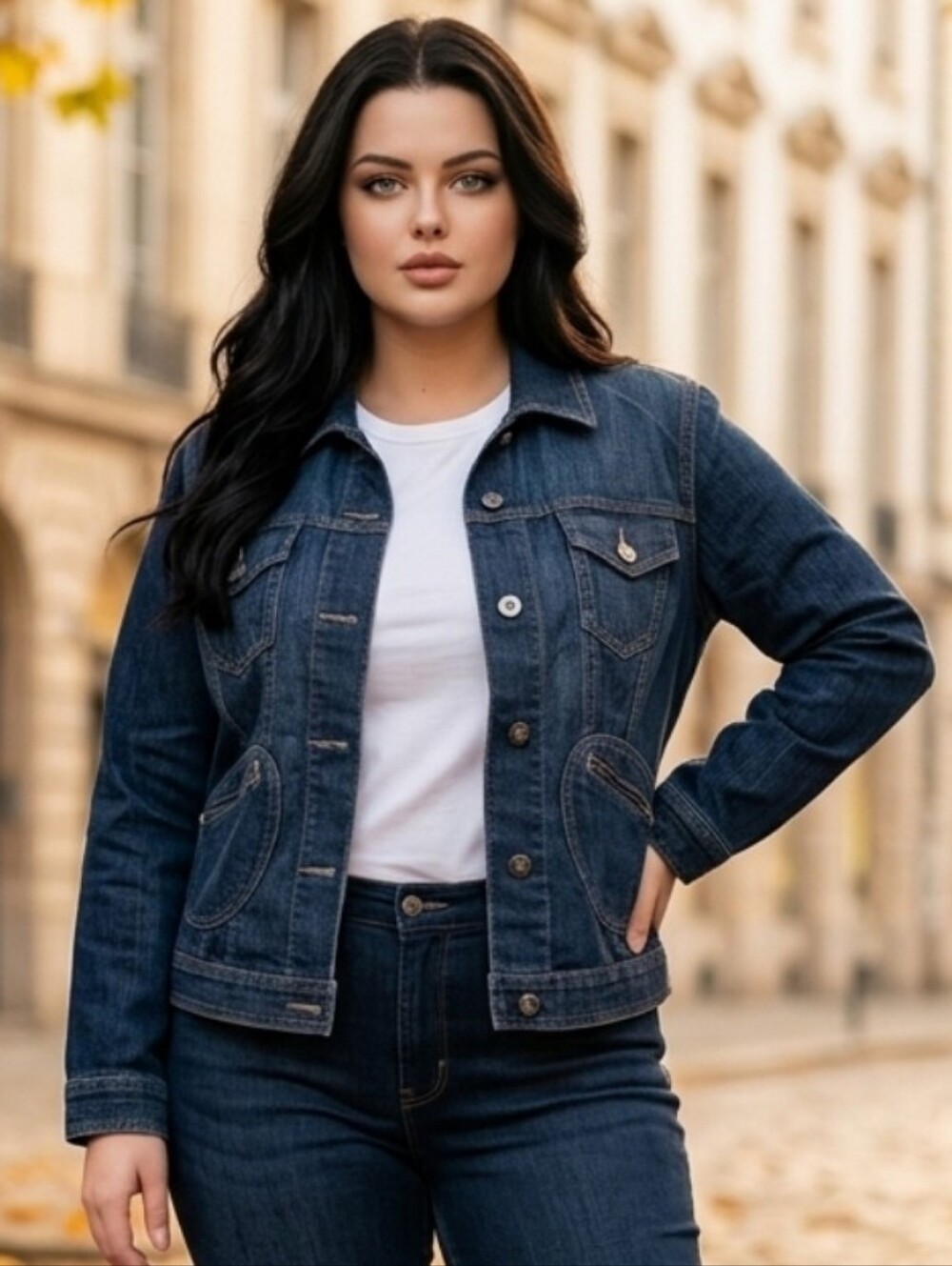 Chico's Dark Denim Jacket